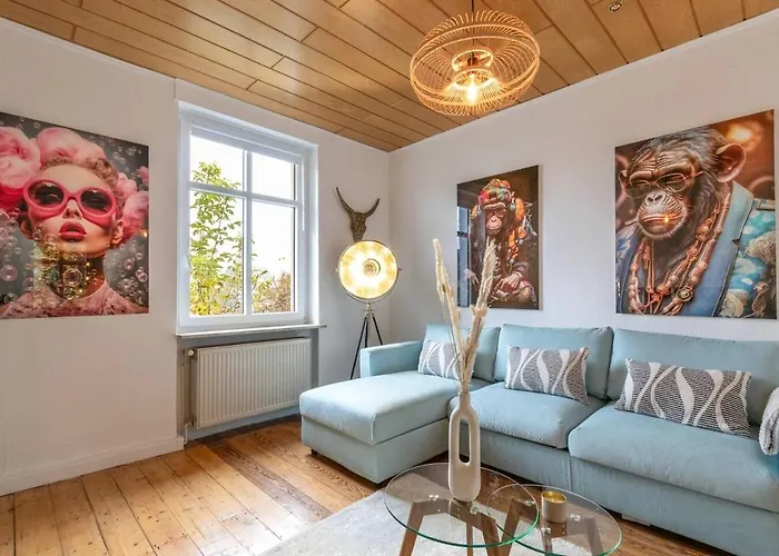 公寓 Altbauwohnung In Im Gruenen